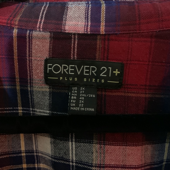 Forever 21 Flannel Style Shirt - Picture 3 of 4